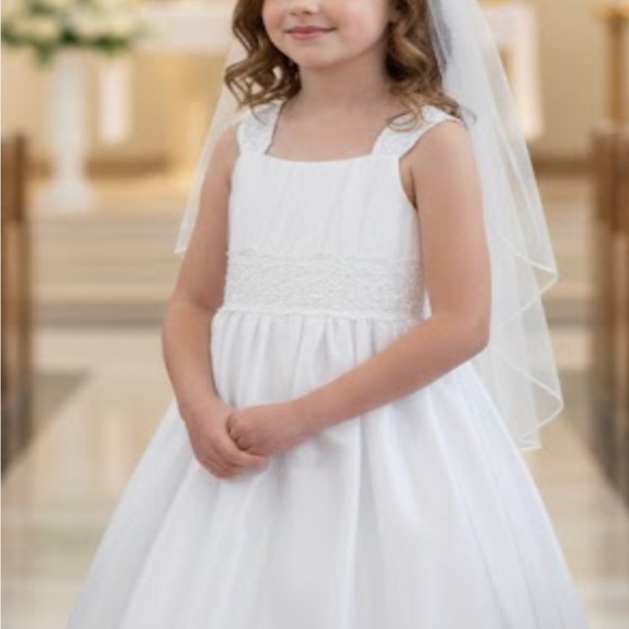 American Princess Communion/flower girl dress sz 7 - Picture 1 of 12